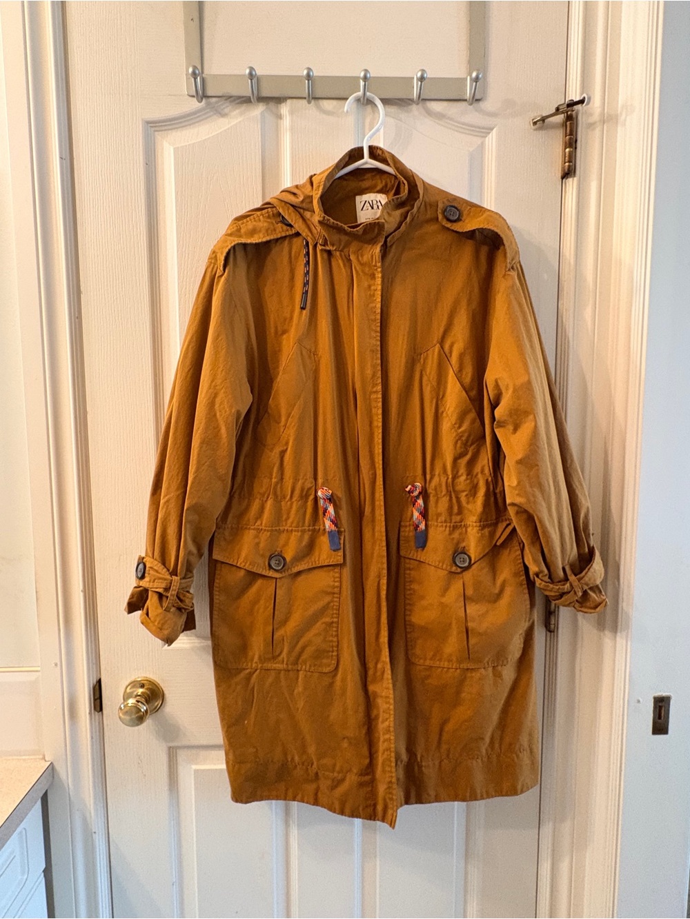 Zara Women’s Mustard Utility Parka Jacket